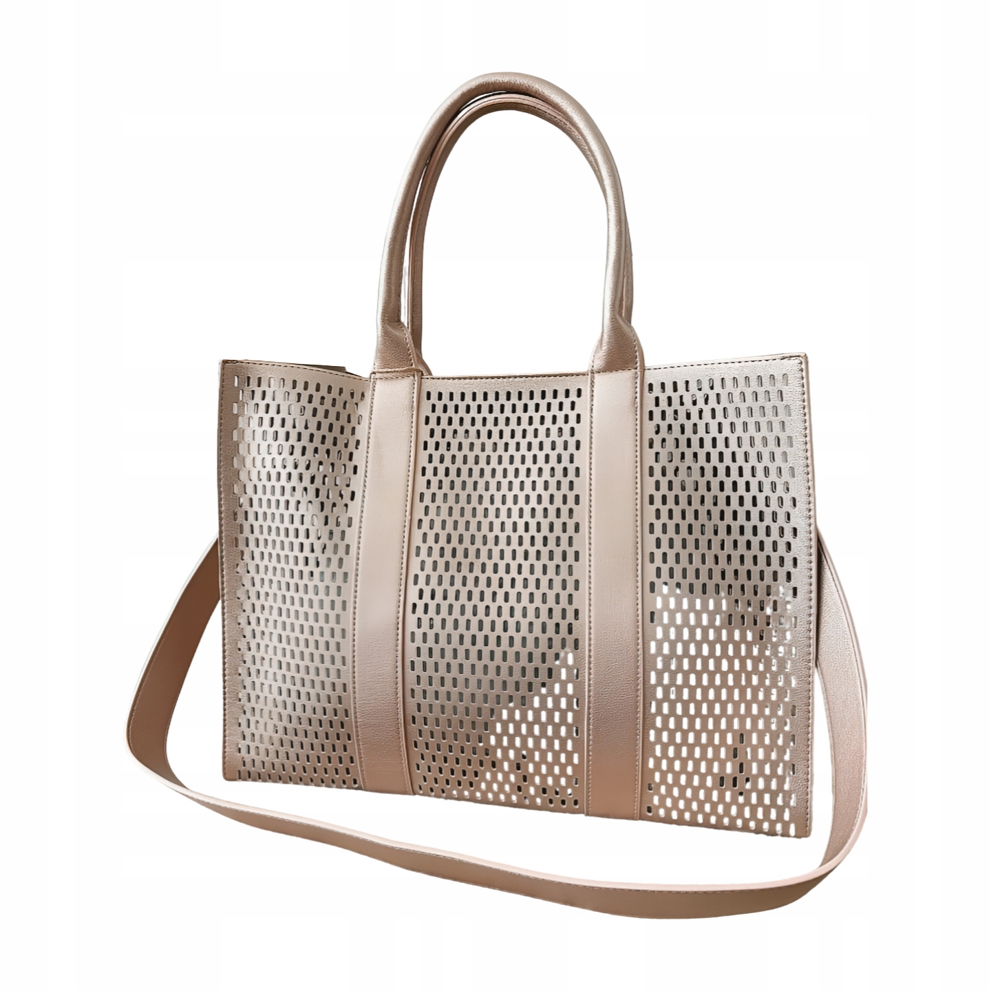 Mandoline kabelka shopper zlatá ažurová