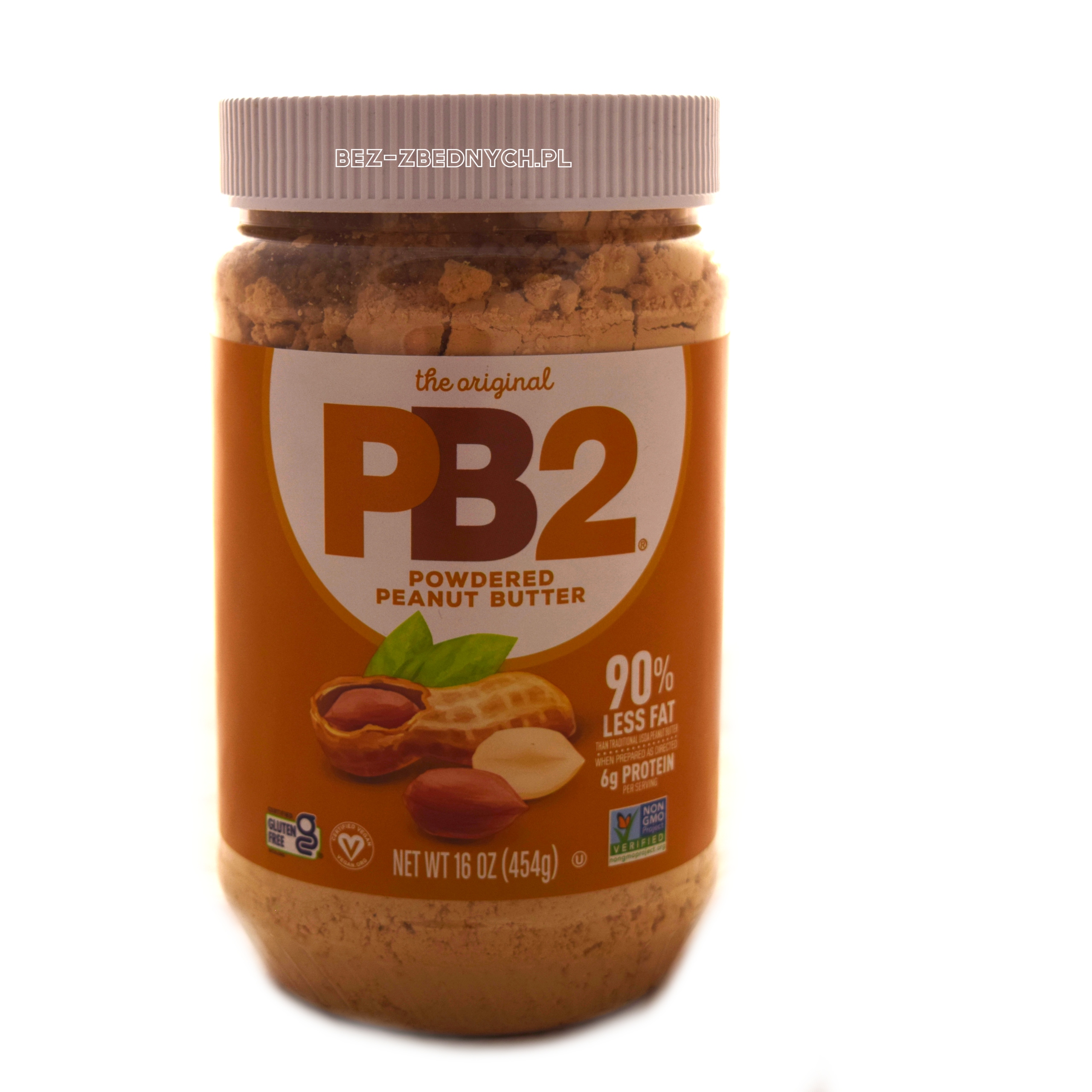 PB2 Foods Originální Arašídový Krém v Prášku 454g Nízkokalorické Bez Gmo Vegan