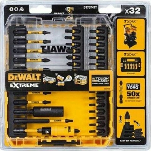 Dewalt zestaw bitów udarowych Flextorq 32 sztuki (