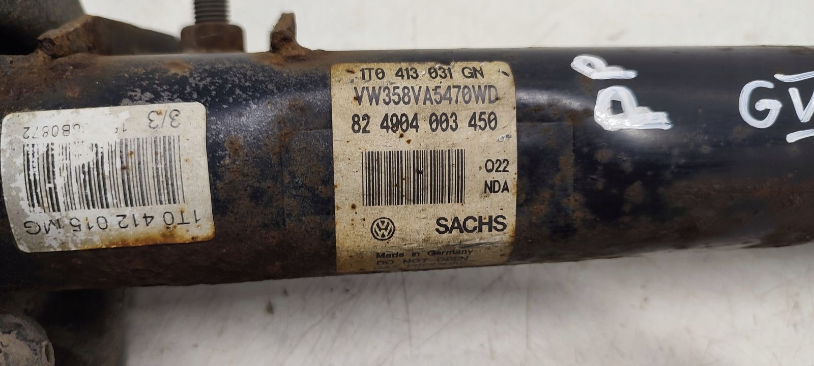 shock absorber spring front sususpension VW Golf plus 1,4 TSI