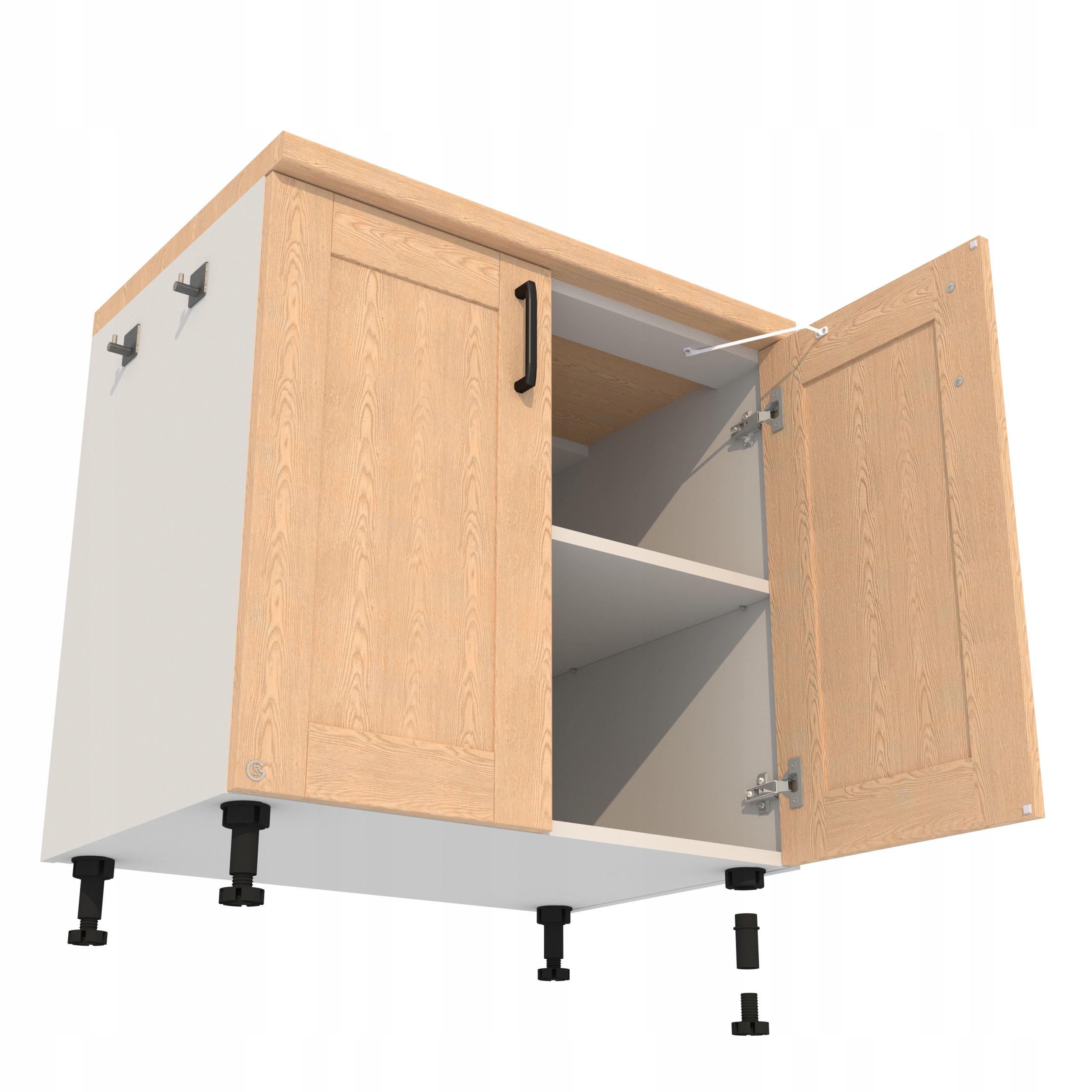 odbojniki silikonowe 20x20x13,2 MM - listek 18 szt Długość 2 cm