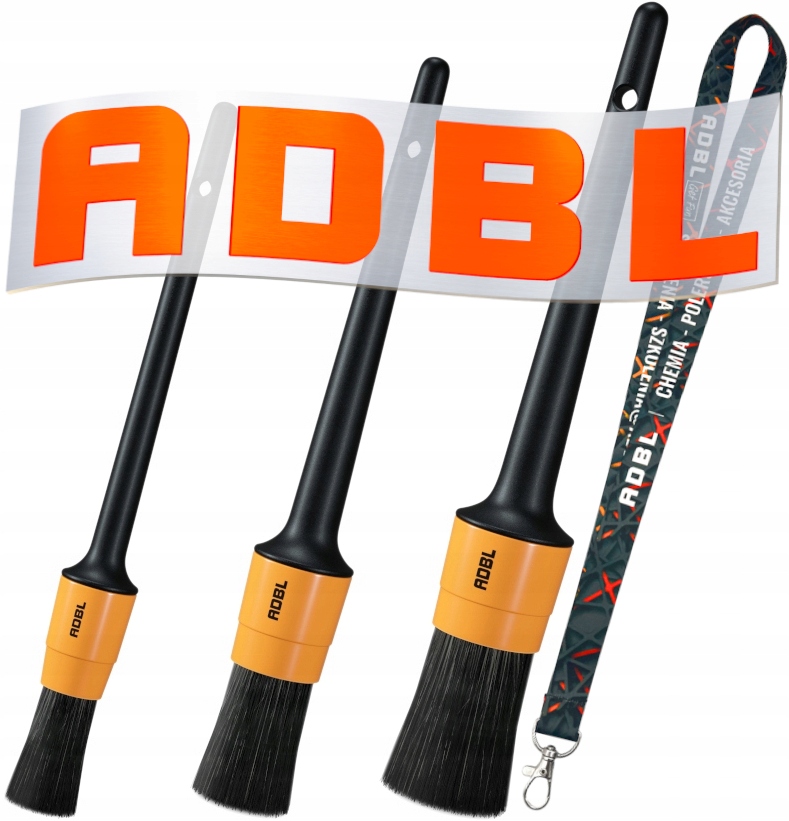 

Adbl Round Detailing Brush Zestaw 3 Pędzelków