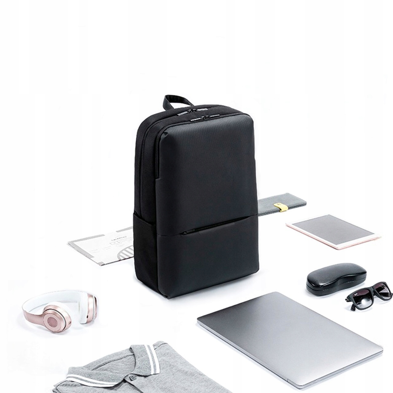 Plecak Na Laptopa 15,6 Miejski Biznesowy Wodoodporny Czarny Musthave 18L