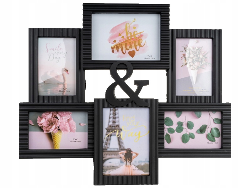 

Ramka galeria 51 x 44 cm na 6 zdjęć Czarna
