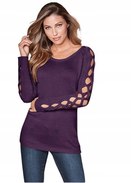 Dámský svetr Tunic fialový S
