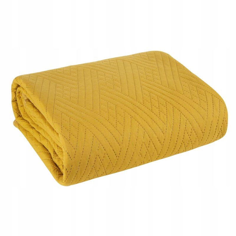 Přehoz 170x210 Boni hořčicový geometrický D91