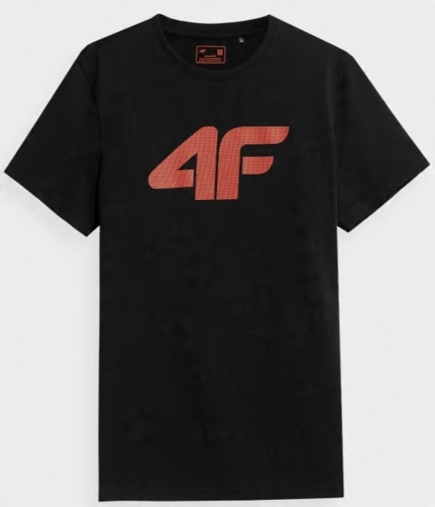 

4F Koszulka Czarna T-shirt Bawełna TSM353 20s r. L