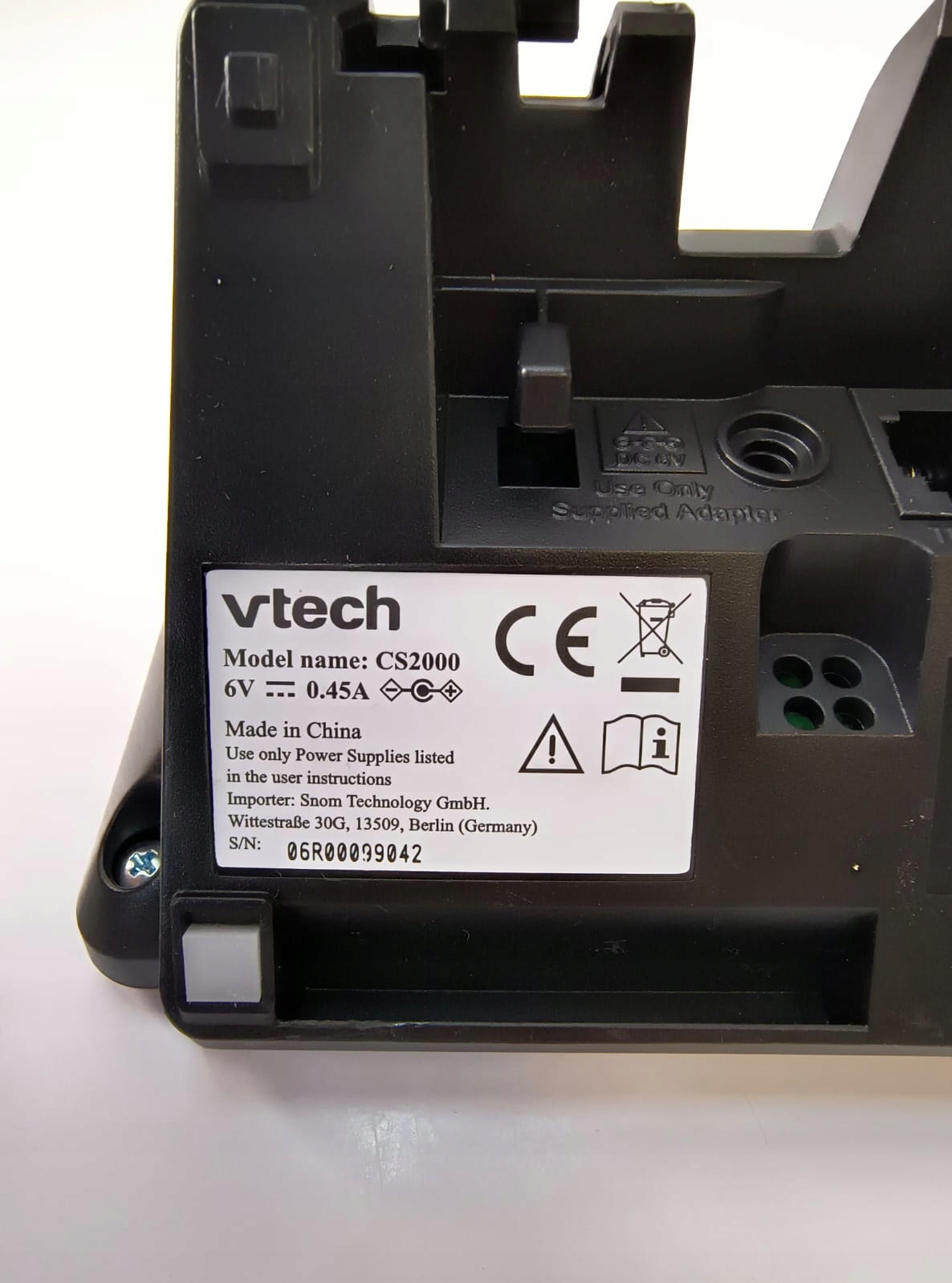 Telefon bezprzewodowy Vtech CS2000 Cechy dodatkowe tryb głośnomówiący