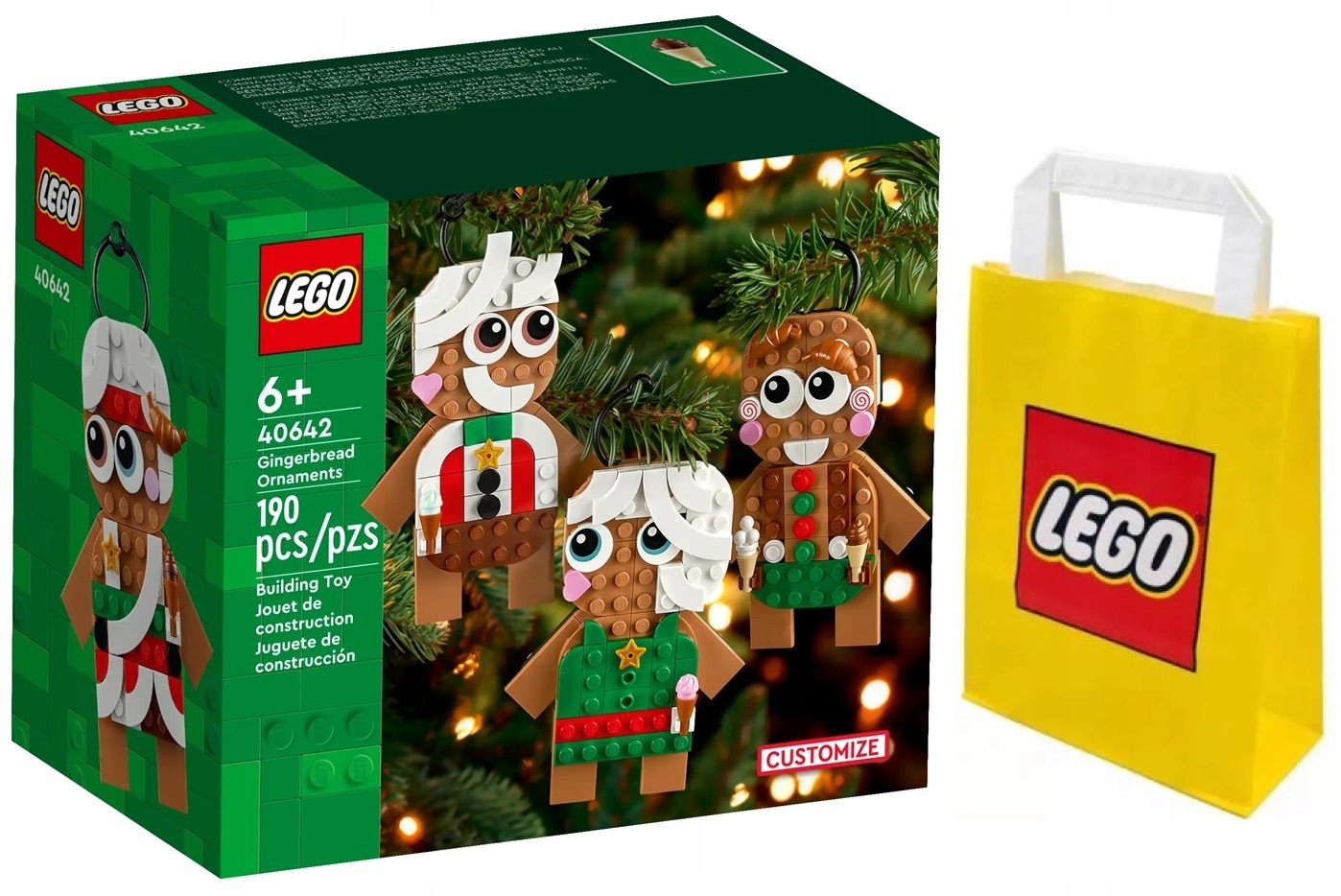 Lego Okolnostní 40642 Perníkové ozdoby Taška Lego