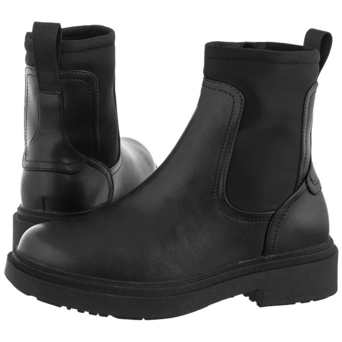 Dámské kožené boty Sergio Leone černé Bt 25427-S černé