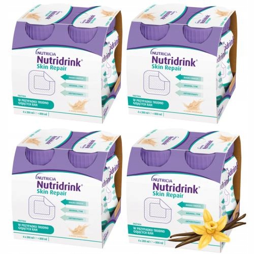 Nutridrink Skin Repair 16 x 200ml Smak Waniliowy, Gojenie Ran