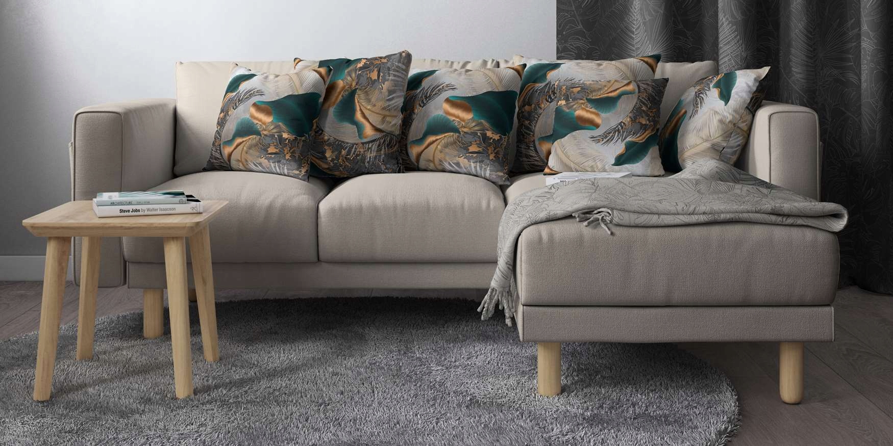 POSZEWKA NA PODUSZKĘ DEKORACYJNA 45x45 JASIEK 111 Długość 45 cm