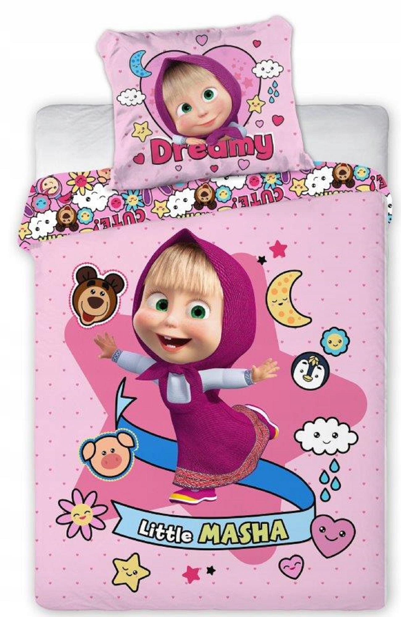 

Pościel Do Łóżeczka 100x135 bawełna Masza Masha