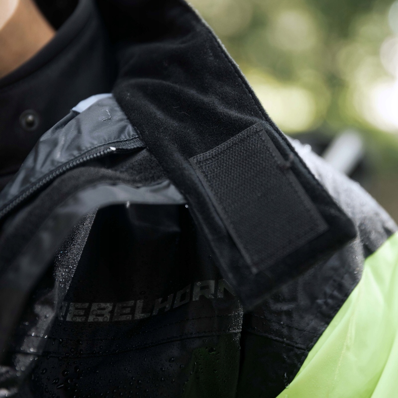 Kombinezon Przeciwdeszczowy Rebelhorn Rain XL fluo Kolor czarny żółty