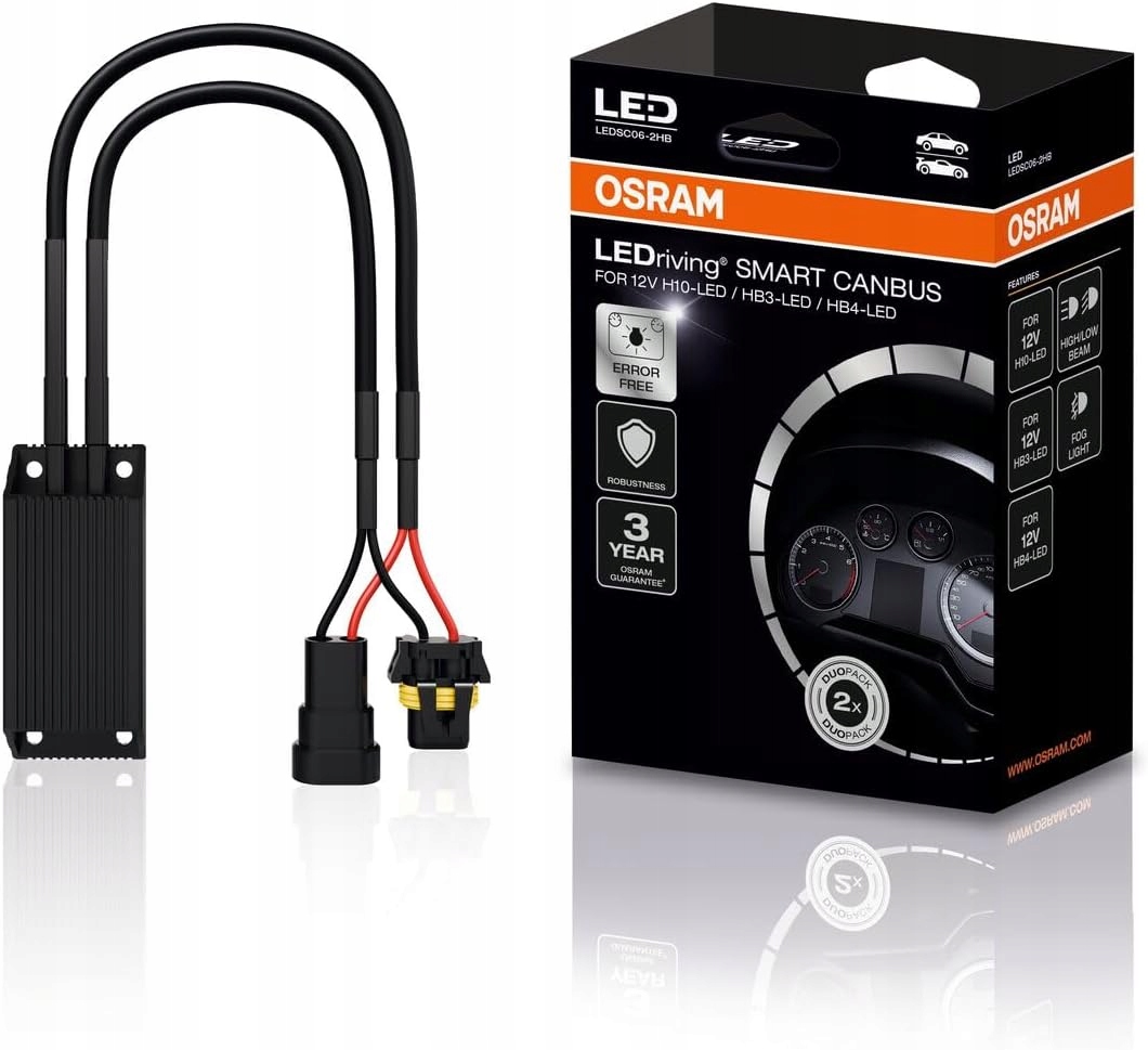 Osram Ovladač pro Led žárovky Smart Canbus H10/HB3/HB4