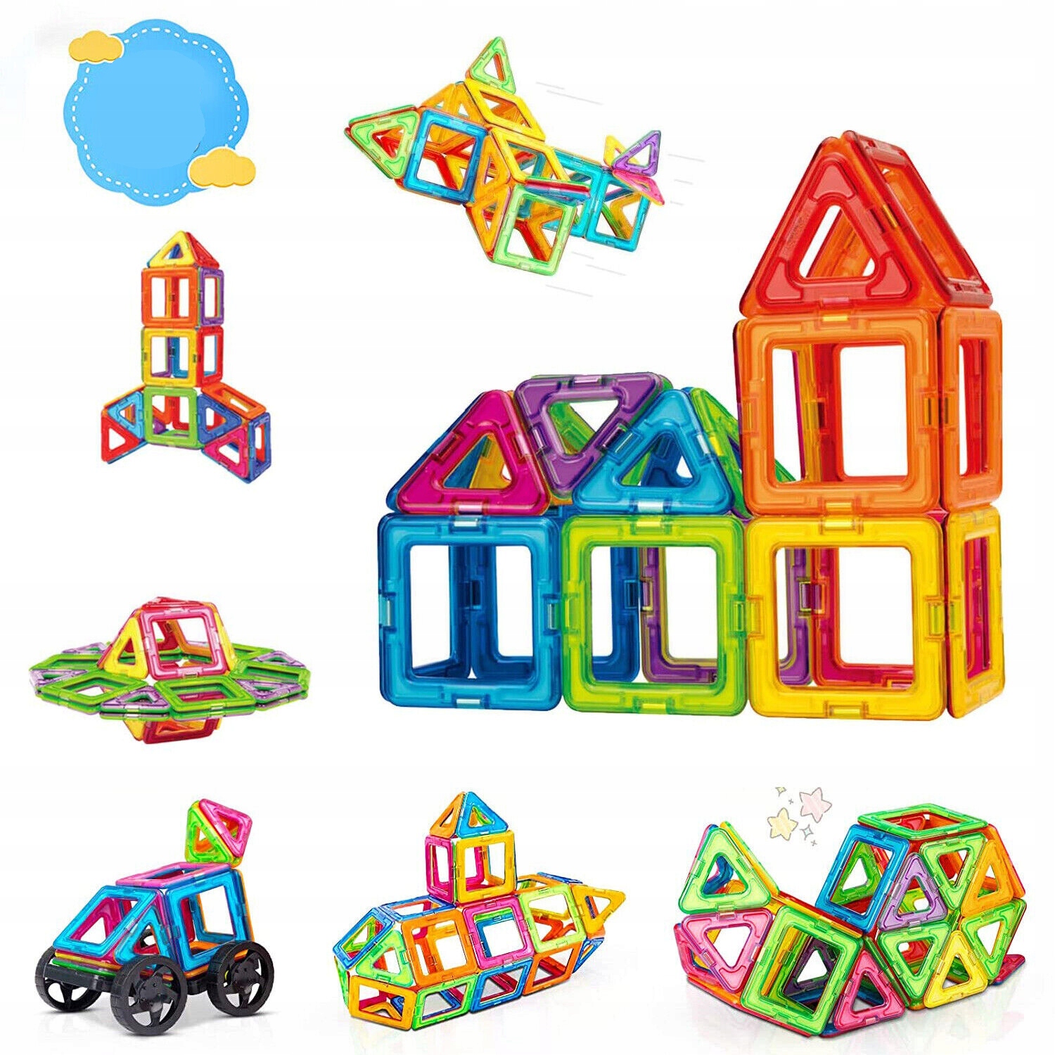 MAGNETYCZNYCH KLOCKÓW KONSTRUKCYJNYCH DLA DZIECI