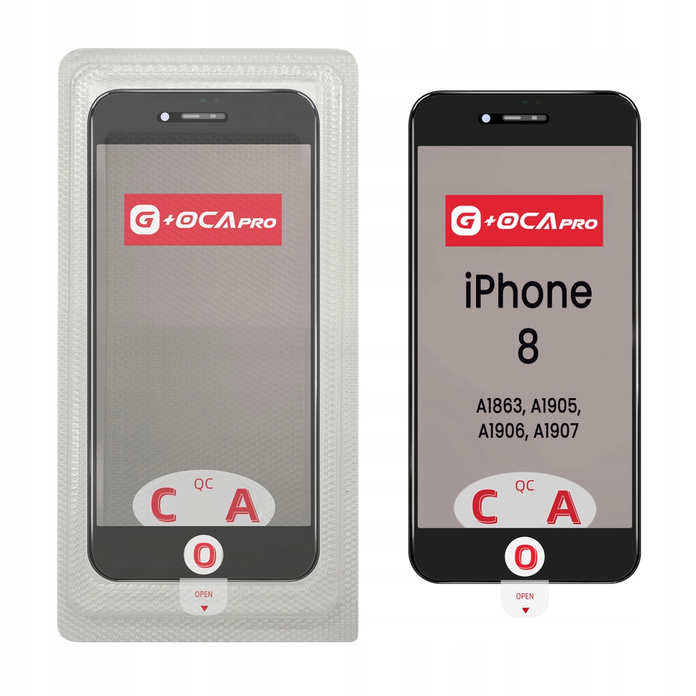 SZYBA SZYBKA RAMKA OCA G+OCA PRO Apple iPhone 8 A1863 A1905 A1906