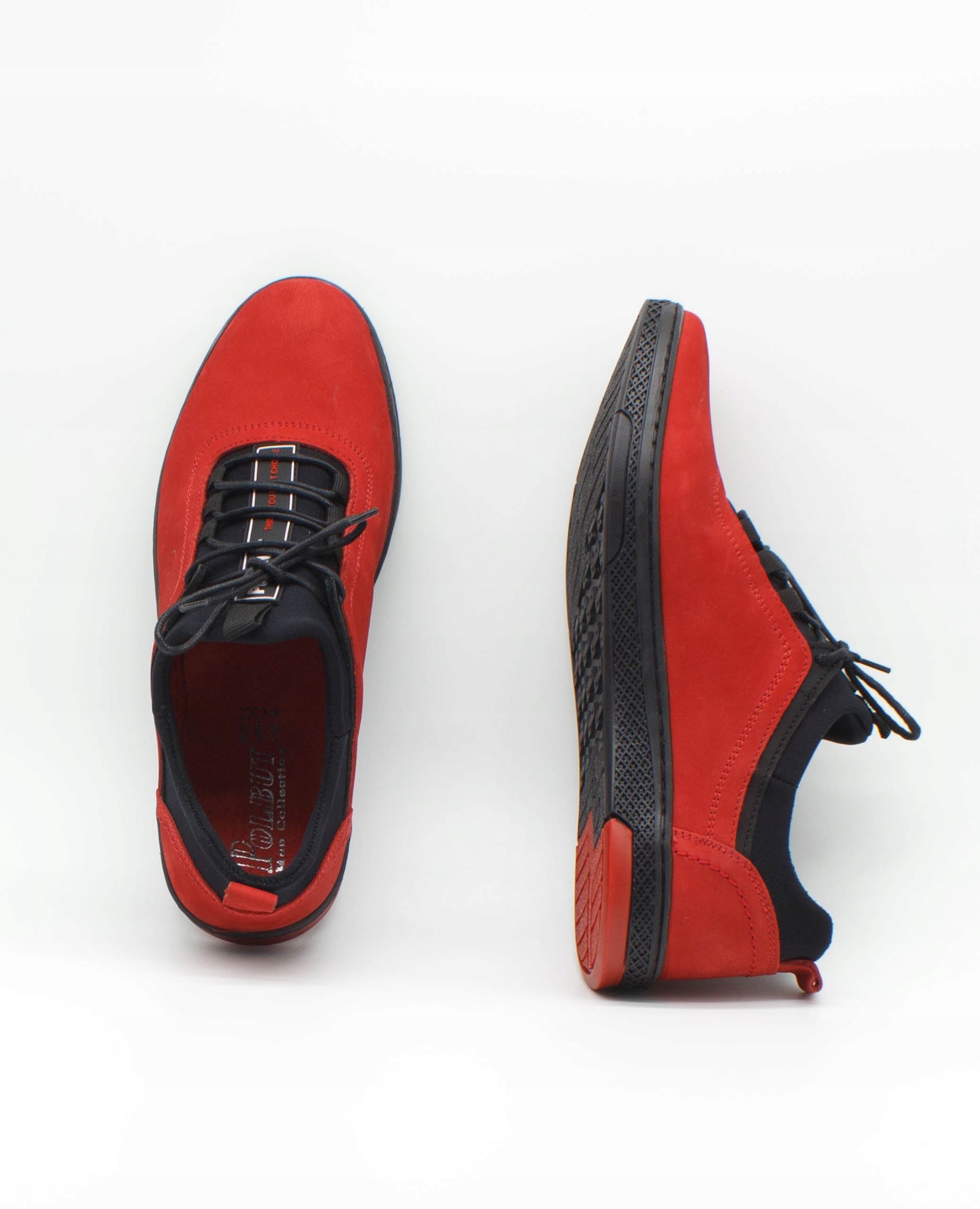 BUTY MĘSKIE SKÓRZANE POLSKIE K24 CZERWONY 42 Marka Polbut