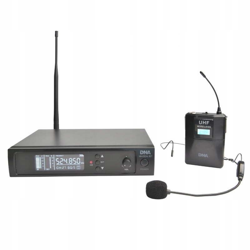 Dna VM Head Set Bezdrátový Náhlavní Mikrofon Sada Pro Dj Animátora