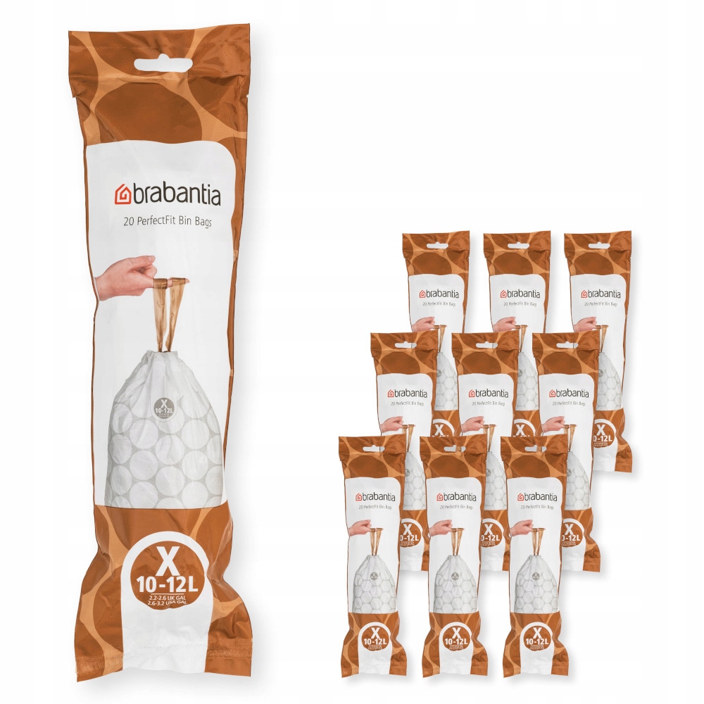 Levně Brabantia Multipack Pytle na odpadky velikosti X 10-12 l 200 ks
