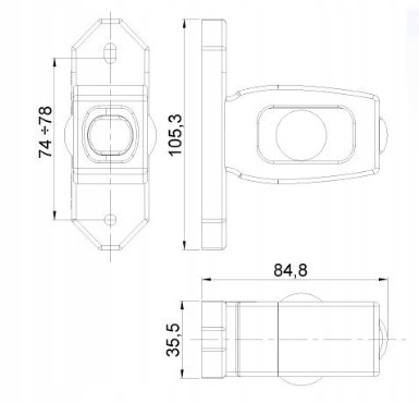 LAMPA OBRYSOWA LED OBRYSÓWKA PRZYCZEPA NACZEPA TIR Rodzaj lampy uniwersalna