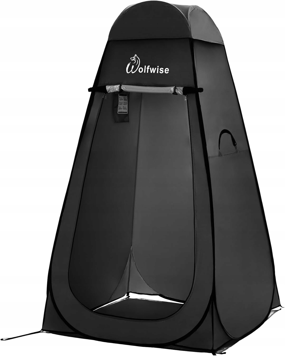 Namiot Kempingowy Plażowy Przebieralnia Namiot Toaletowy Wolfwise Czarny