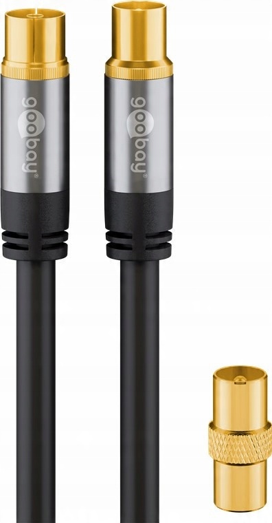 

Kabel antenowy koncentryczny 135 dB złoty Hq 3m