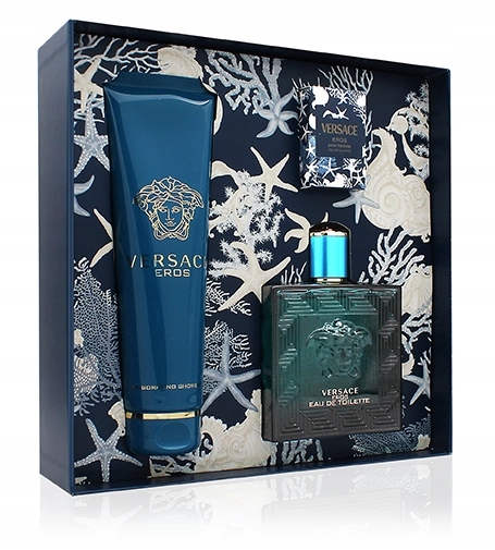 Versace Eros dárková sada pro muže toaletní voda 100 ml sprchový gel 150