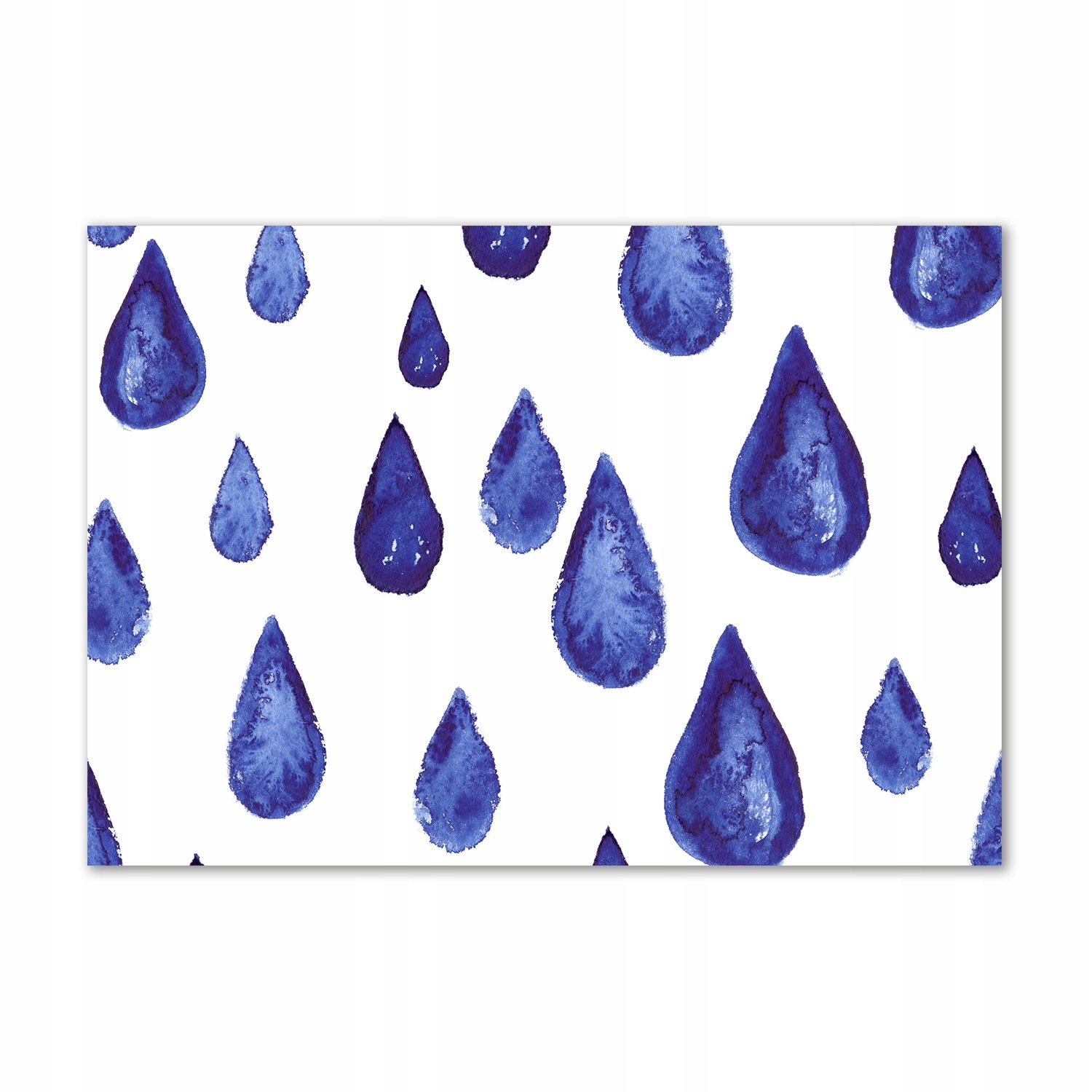 

Foto-obraz szklany Niebieskie krople 100x70