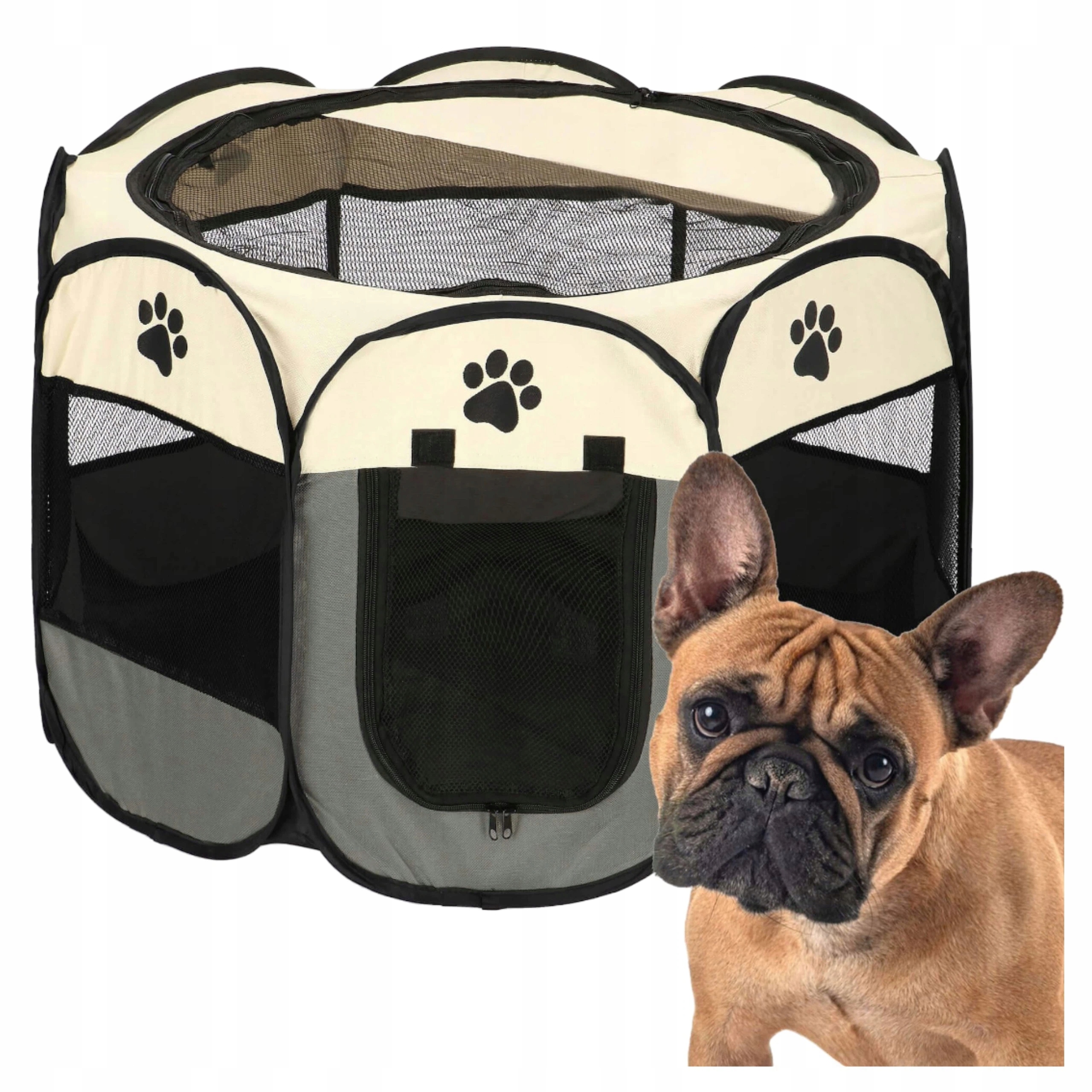 Skládací Klec Kotec Výběh Pro Psa Kočku Králíka PELÍŠEK74*74*43 cm