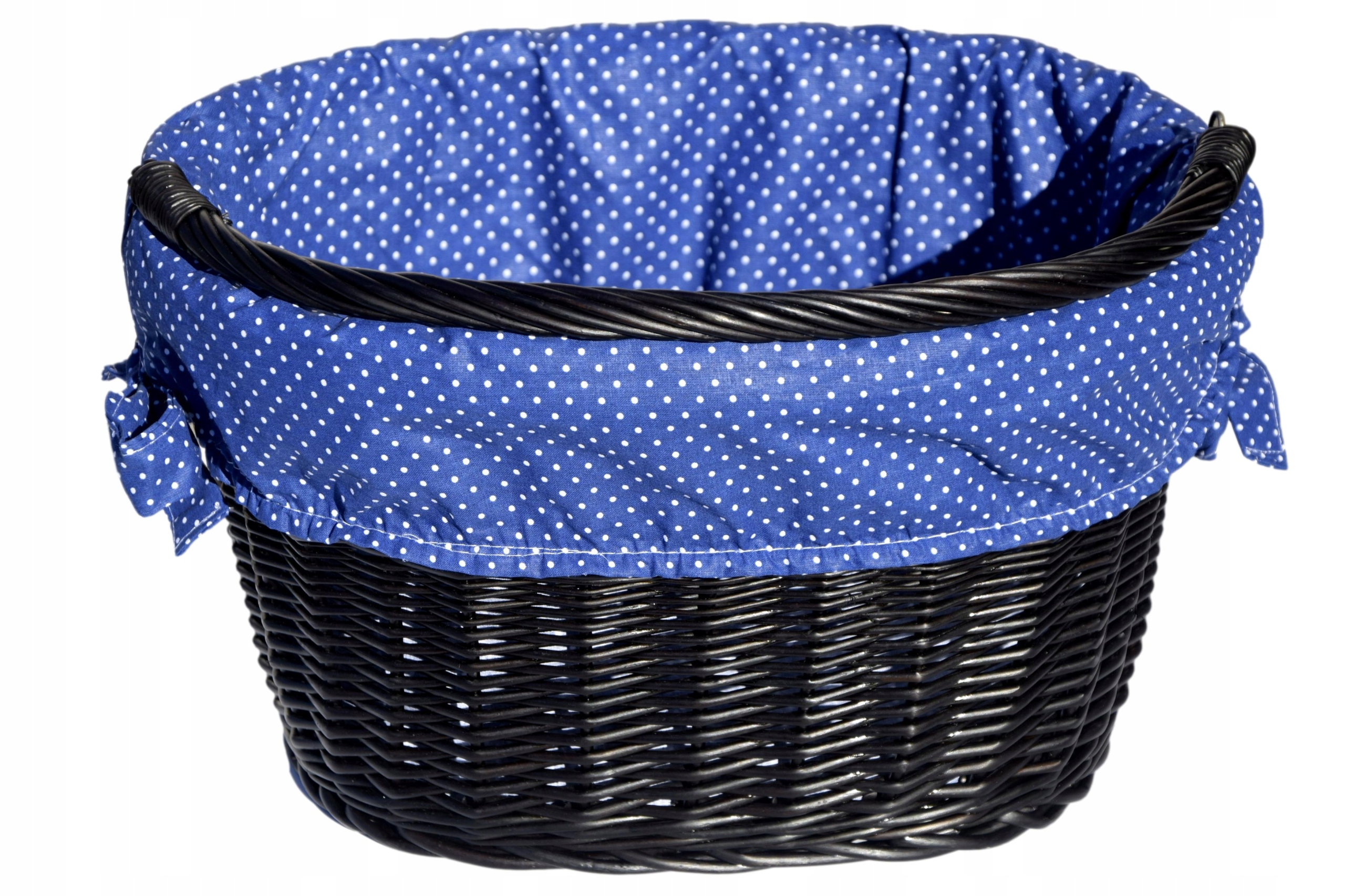 Kosz wiklinowy na rower Koszyk rowerowy na kierownicę na haki Polski 10 kg