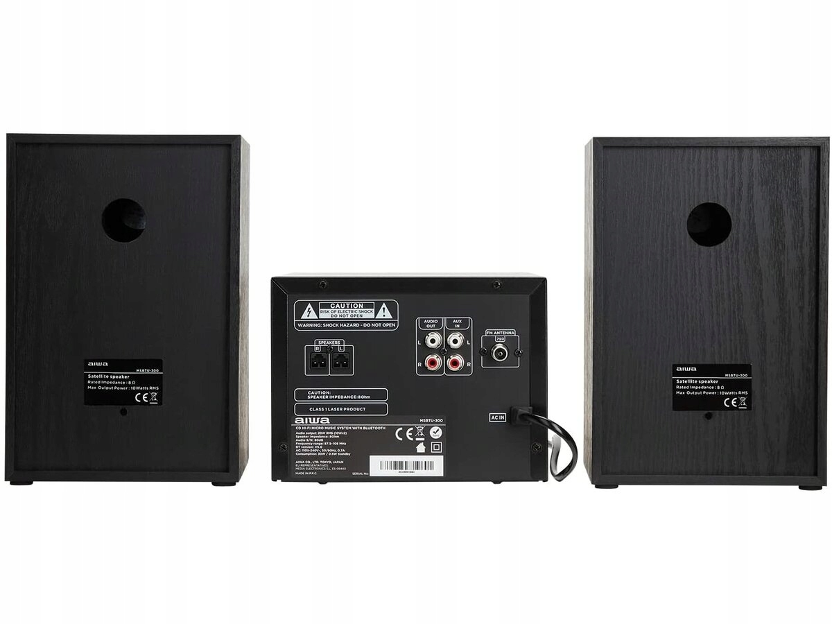 MINI WIEŻA STREO BLUETOOTH TUNER FM 20W AIWA MSBTU-300 Funkcje RDS