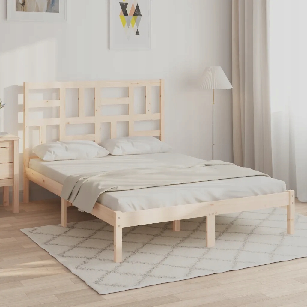 Rám postele bez matrace masivní dřevo 160 x 200 cm Hnědá 3105960