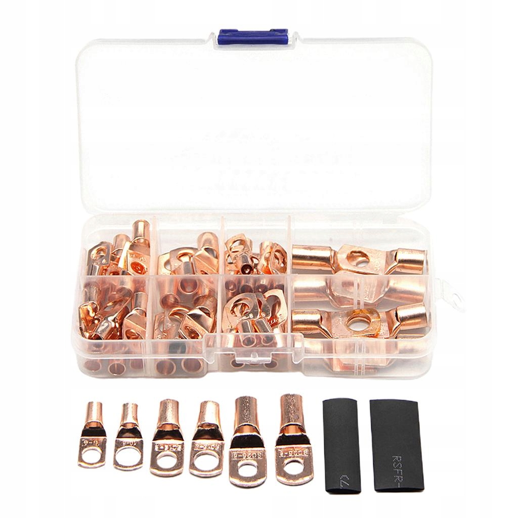 140x Asortyment Auto Miedziany Wtyk Zaciskany i