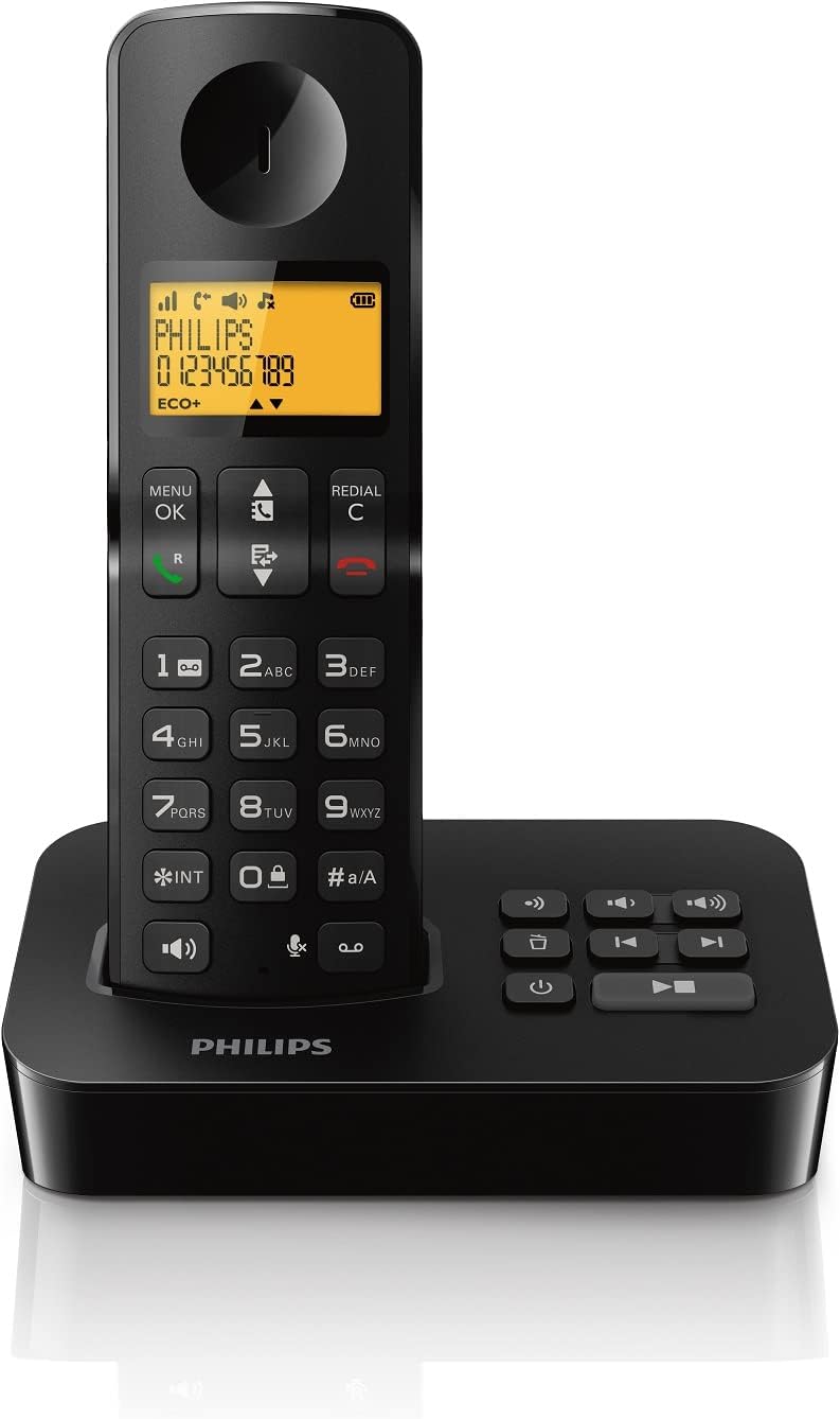 274.PHILIPS D2651B/01 Telefon Stacjonarny Bezprzewodowy Z Sekretarką