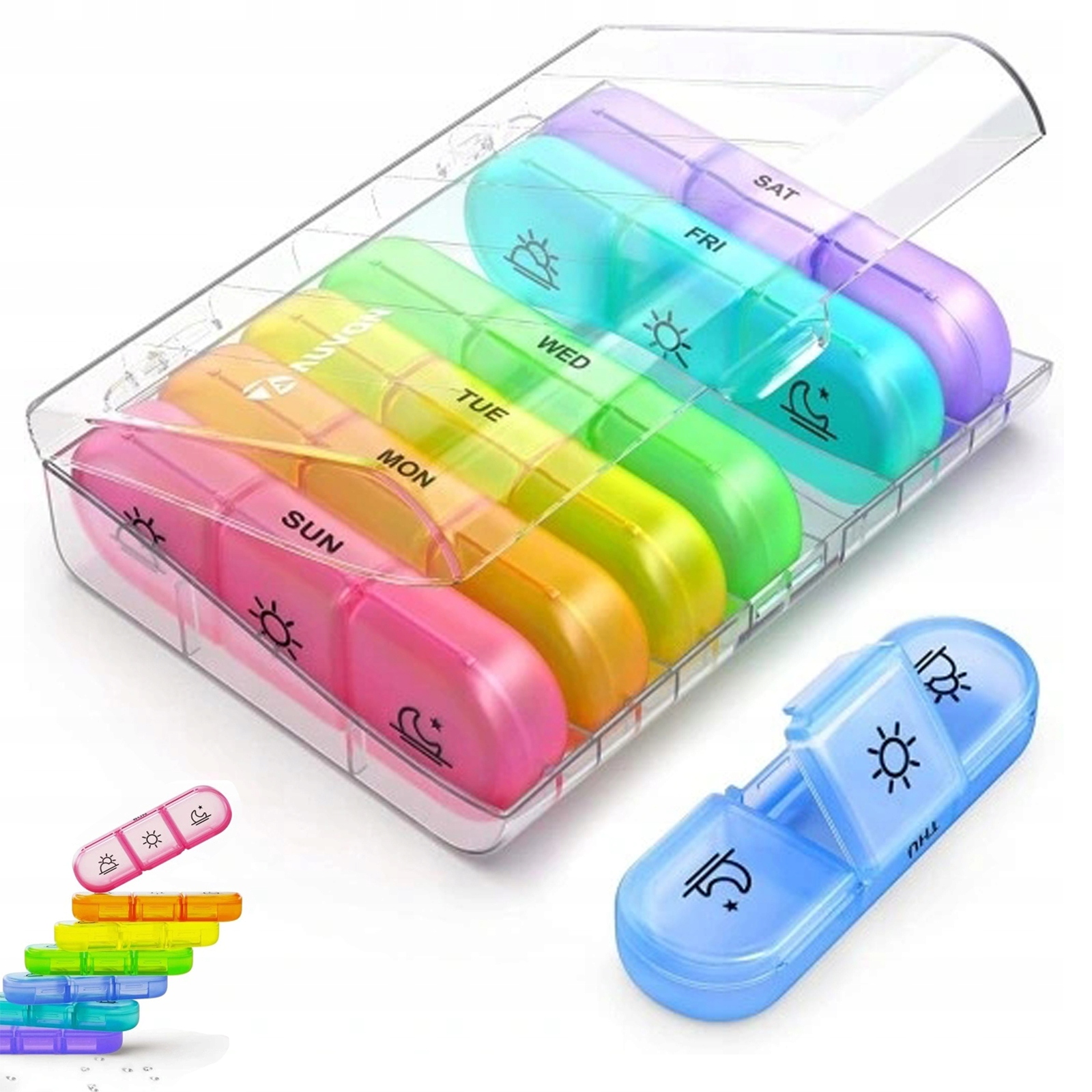 

Pojemnik Pudełko Kasetka Na Leki Tabletki 7DNI Abs