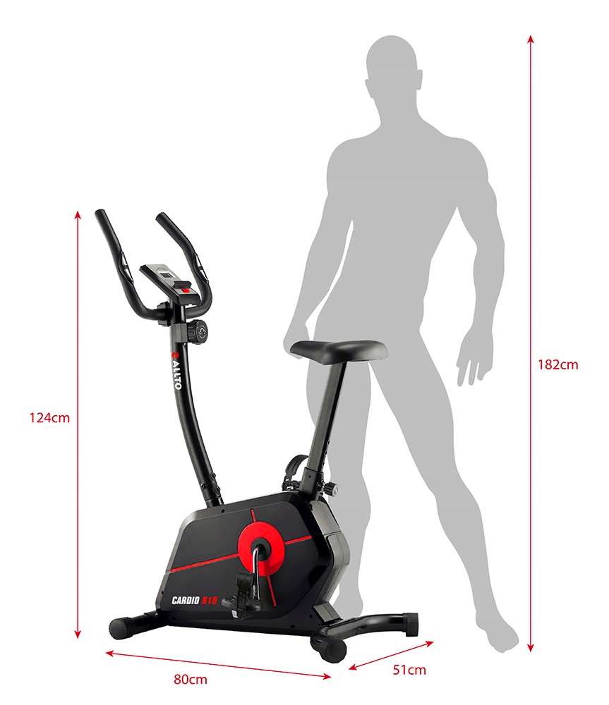 ROWER MAGNETYCZNY ALLTO CARDIO B10 ROWEREK DO DOMU, DOMOWA SIŁOWNIA Liczba programów treningowych 1