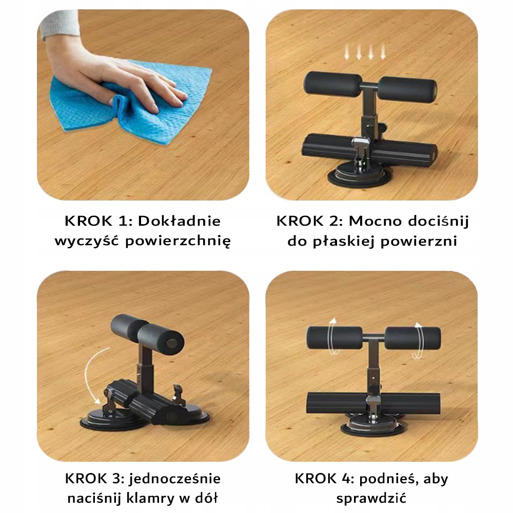 UCHWYT DO ROBIENIA BRZUSZKÓW z 2 PRZYSSAWKAMI do ĆWICZEŃ Rodzaj inna