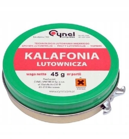 

Kalafonia lutownicza do lutowania 20g.