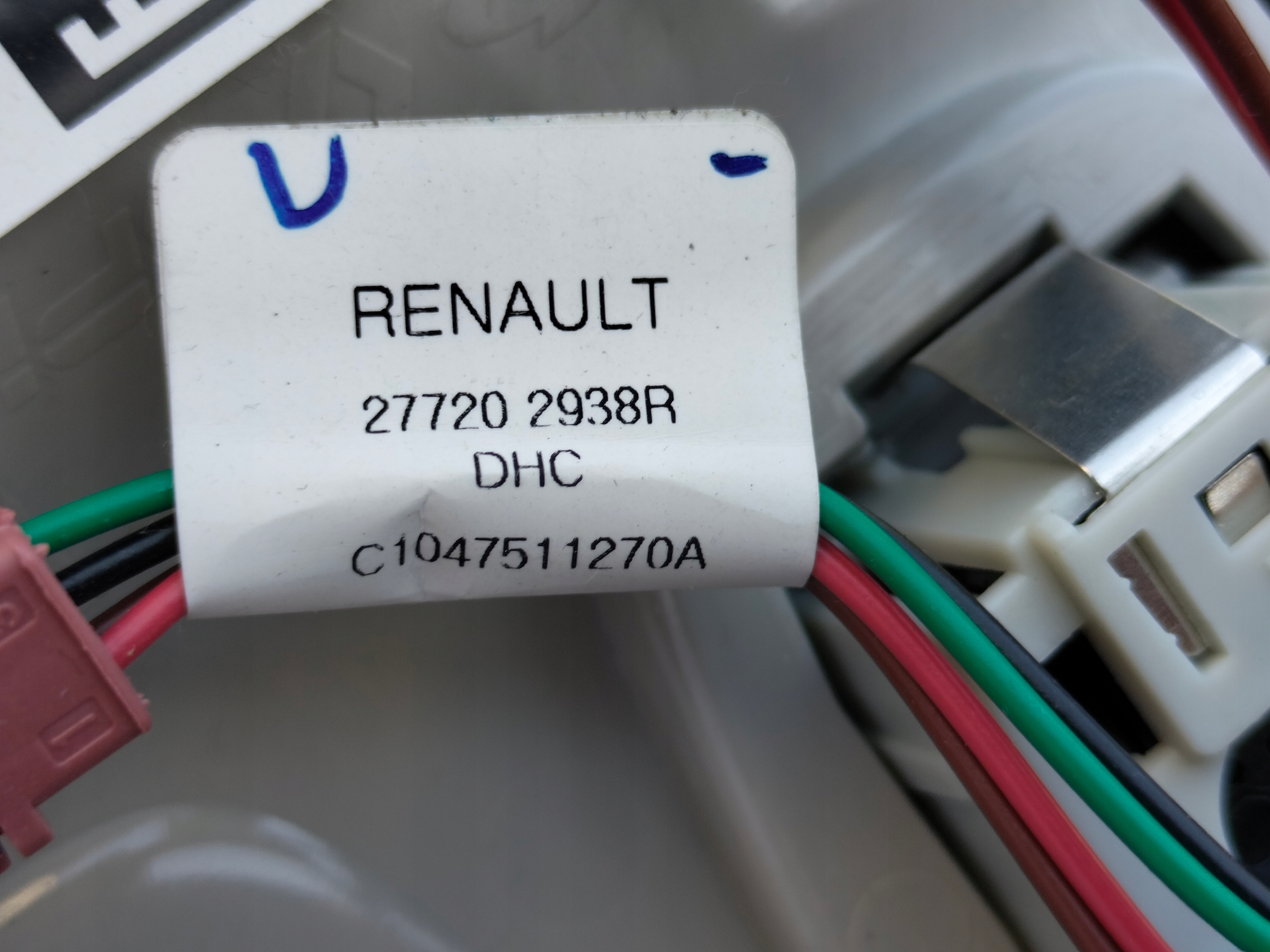 renault ARKANA лампочка Освещение внутренний