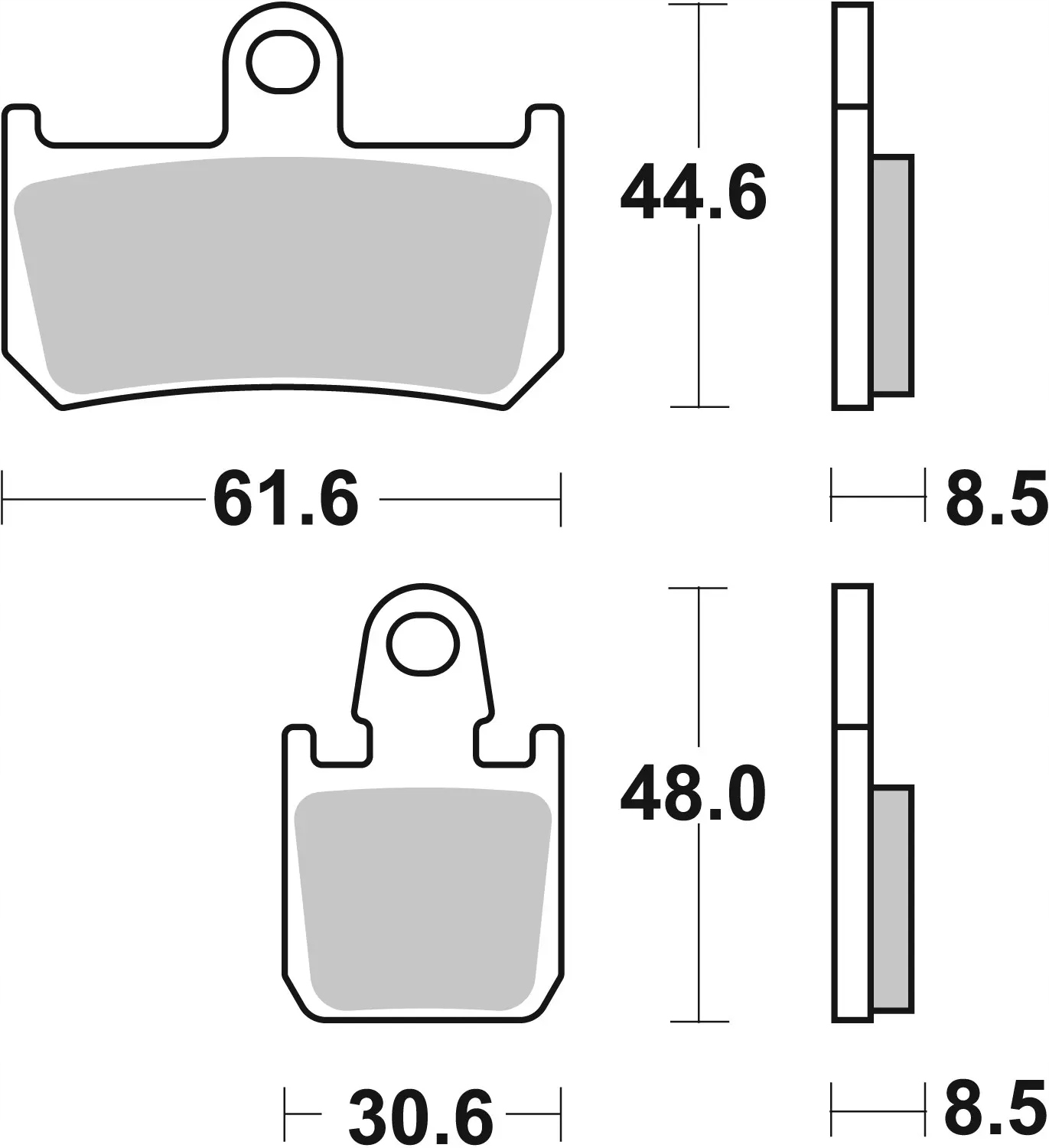 07YA46SA Brembo Brzdové doštičky komplet.