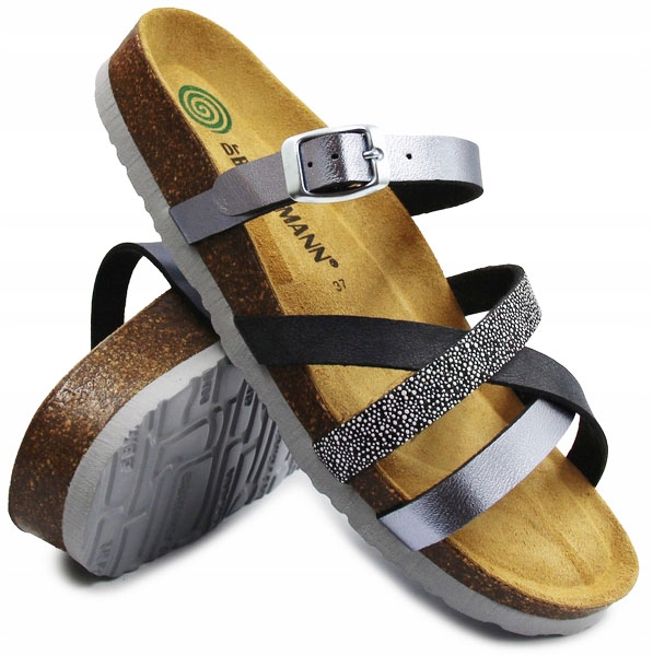 Žabky s koženou vložkou na léto Dr. brinkmann 700675-09 41