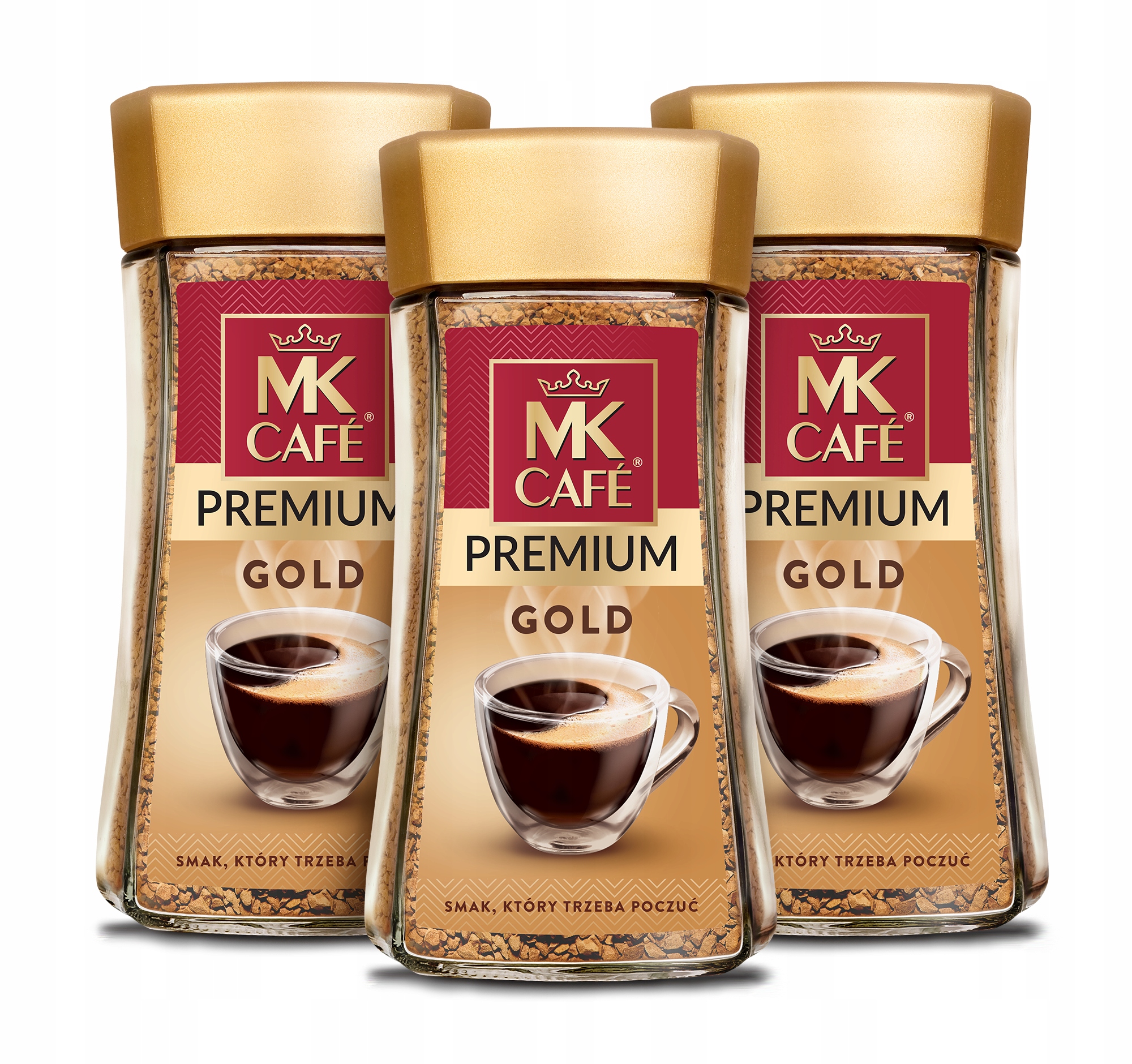 Kawa rozpuszczalna Mk Cafe Premium Gold 3x175g