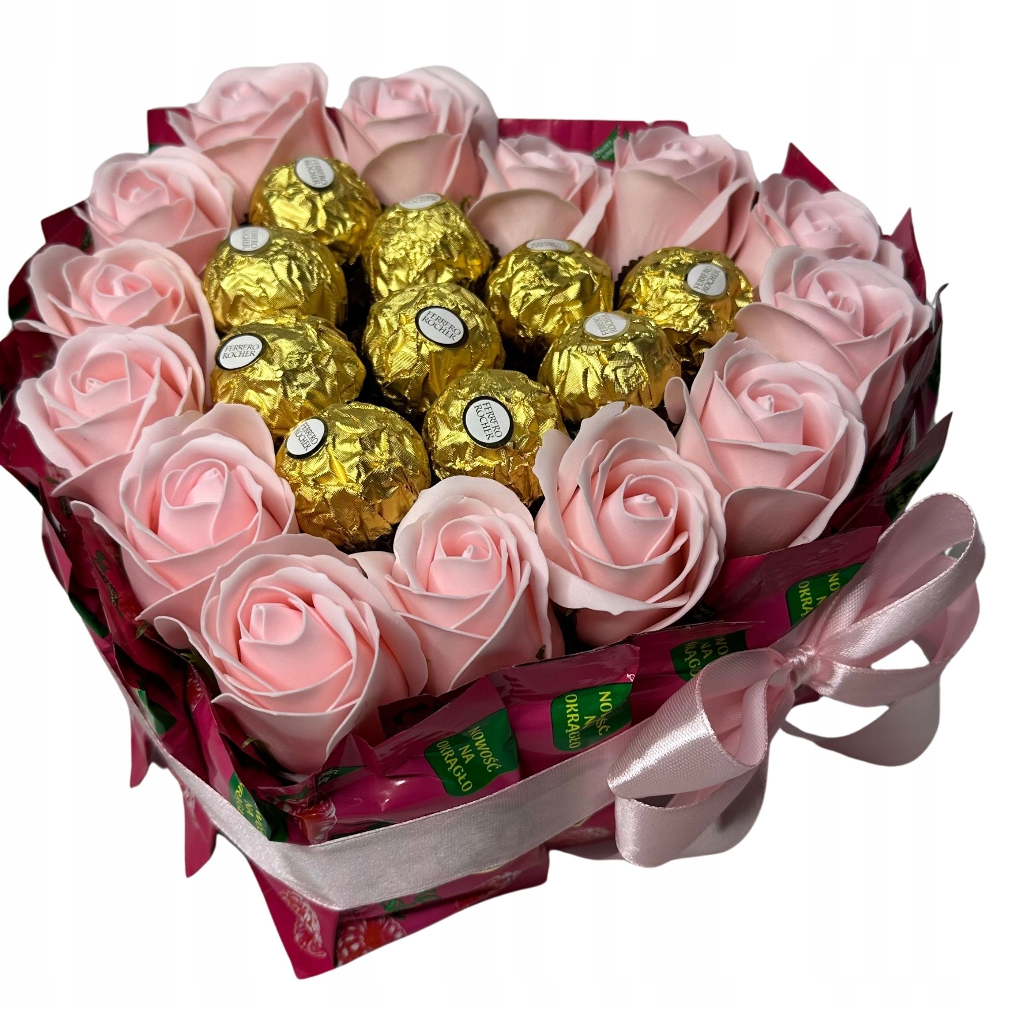 Levně Dárková Sada Dárkový Koš Dárek Srdce Želé Narozeniny Pro Maminku