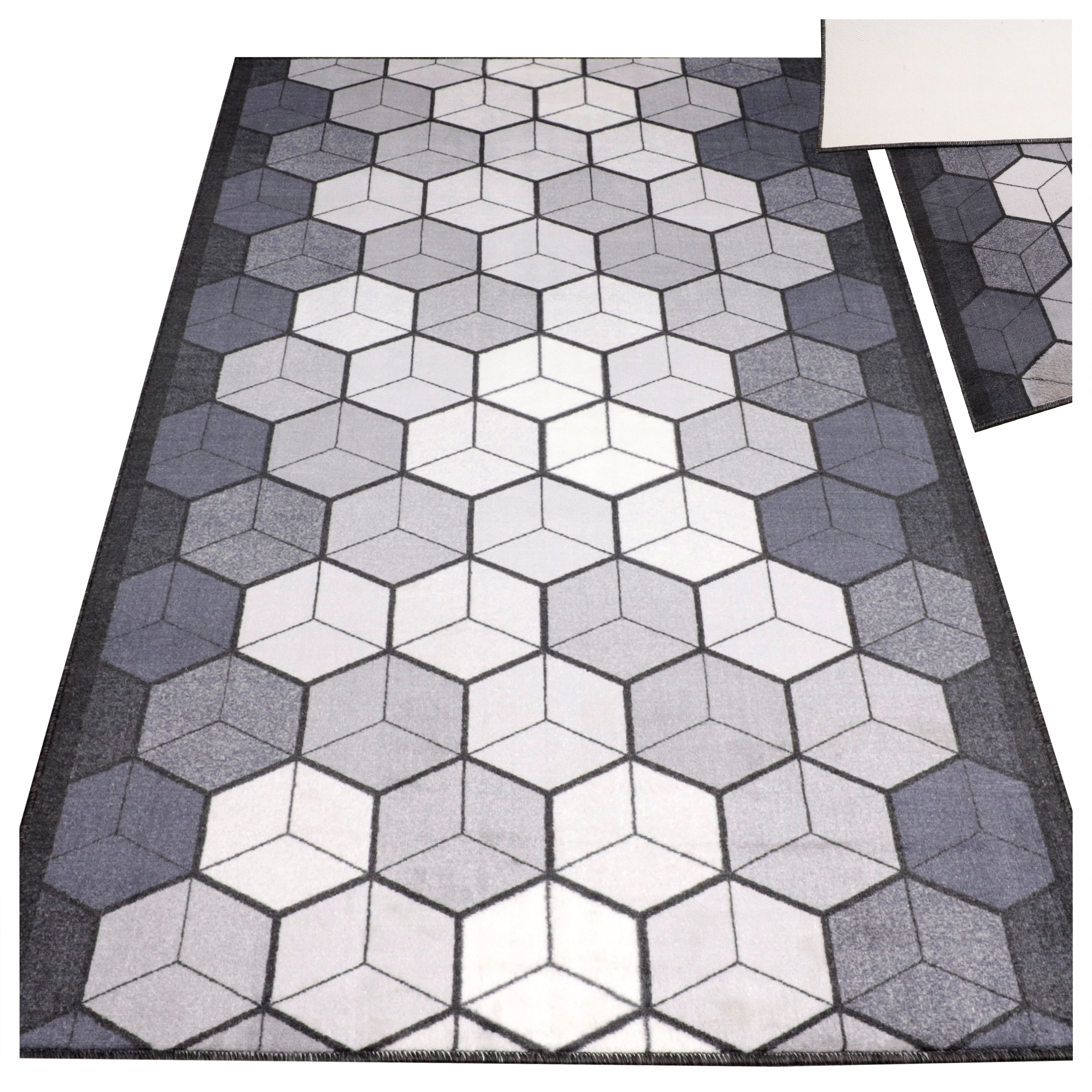 Koberec Cubik Měkký Běhoun Do Obývacího Pokoje Moderní 100 X 200 CM