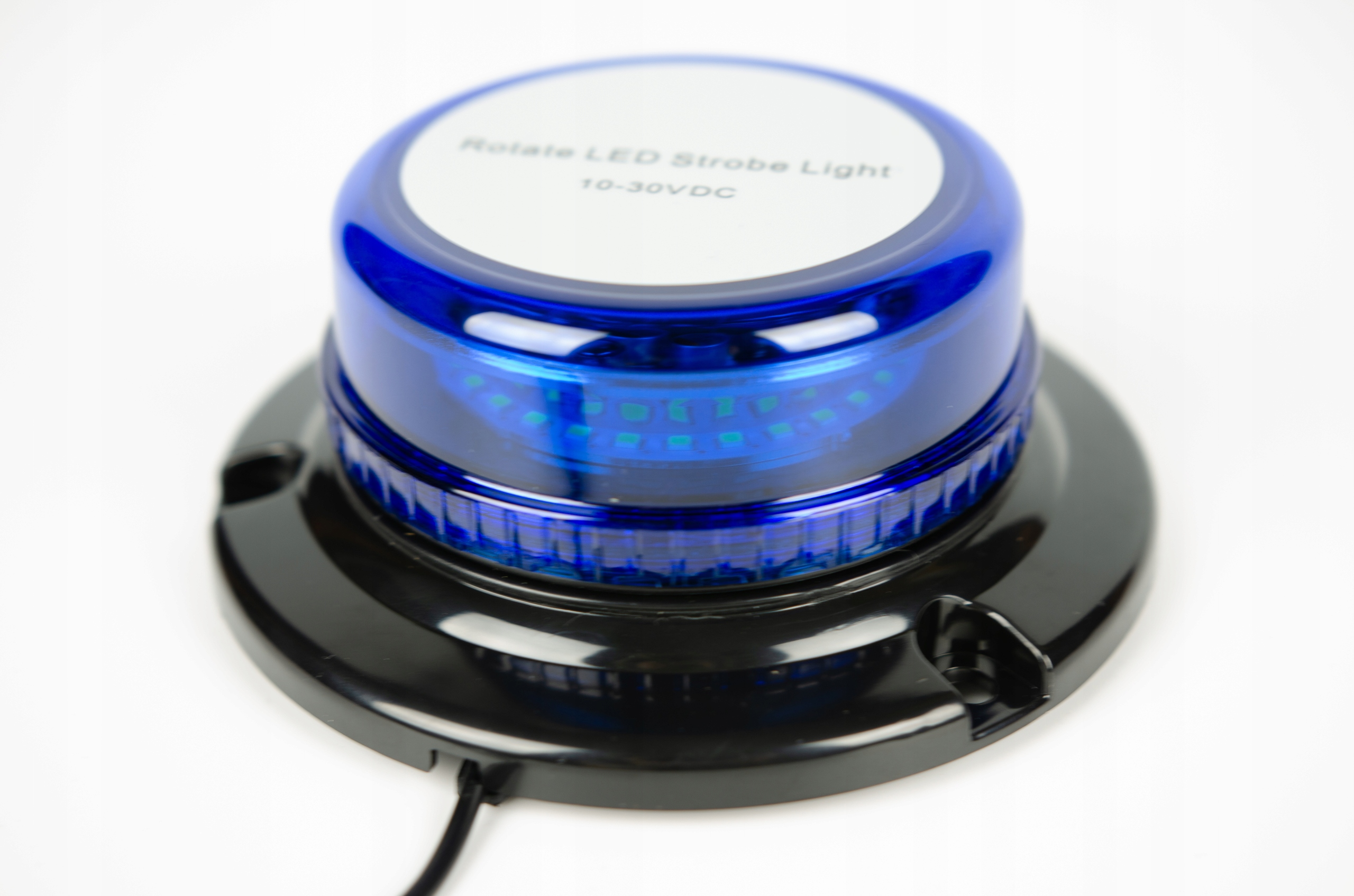 STROBOSKOP KOGUT MAGNES OSTRZEGAWCZA POLICYJNA NIEBIESKI LED 12V 24V płaski Numer katalogowy części kogut niebieski LED