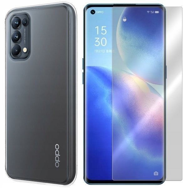 

Etui Do Oppo Reno 5 Pro 5G Pokrowiec 0.3mm + Szkło