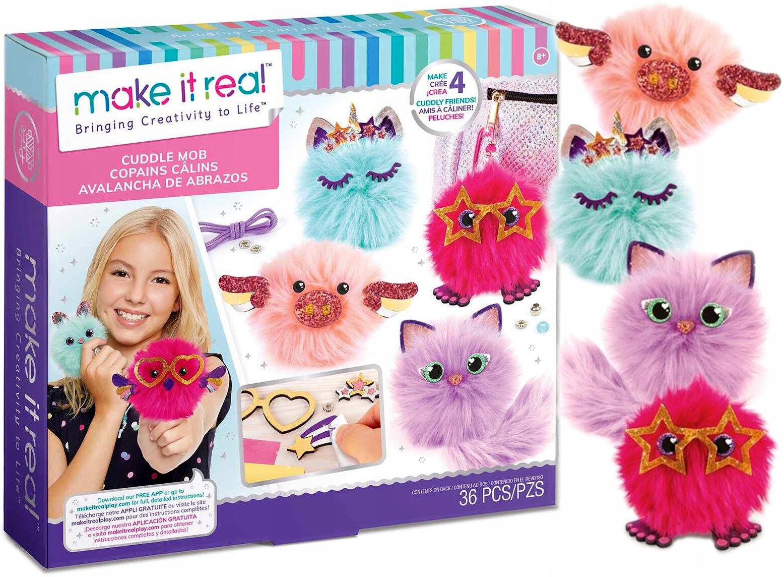 

Make It Real Zestaw Do Tworzenia Breloczków Kotki