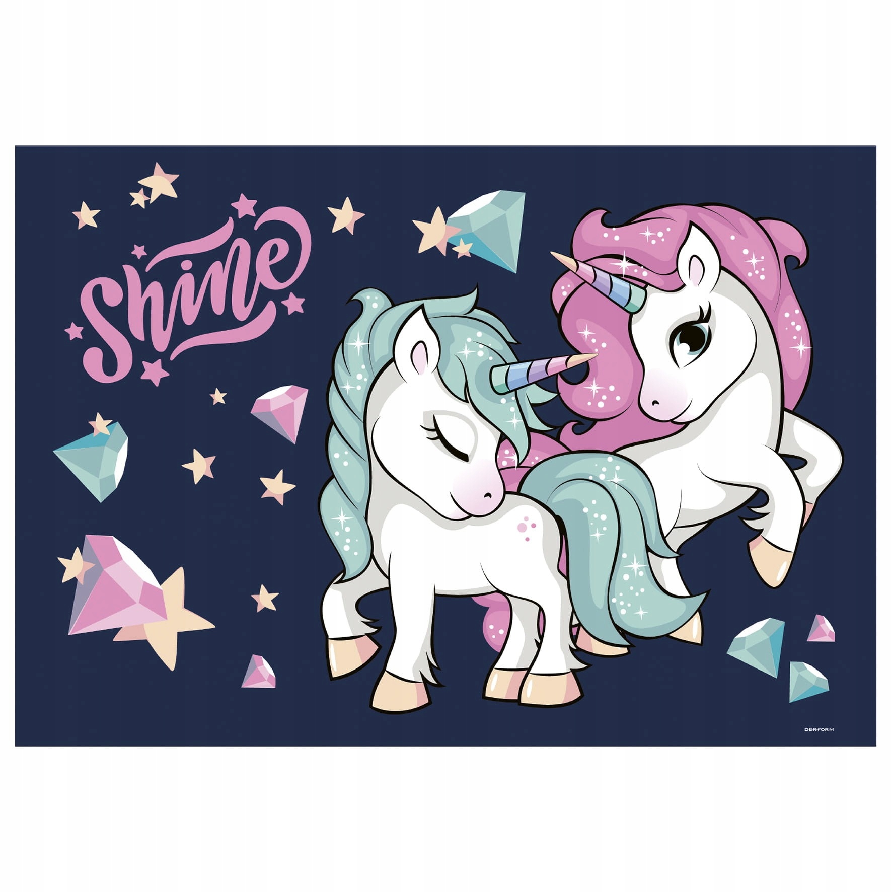 PODKŁAD OKLEJANY NA BIURKO + GRA JEDNOROŻEC