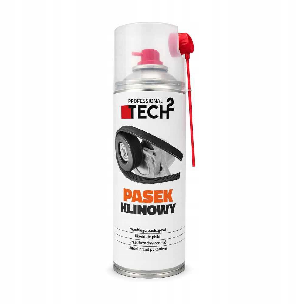 Spray do pasków klinowych 400ml przeciw poślizgowi i piskom Tech2
